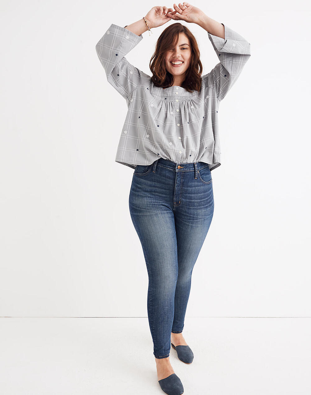 Madewell Women's High-Rise Skinny Jeans Adjustable Edition sz 36 Plus NEW